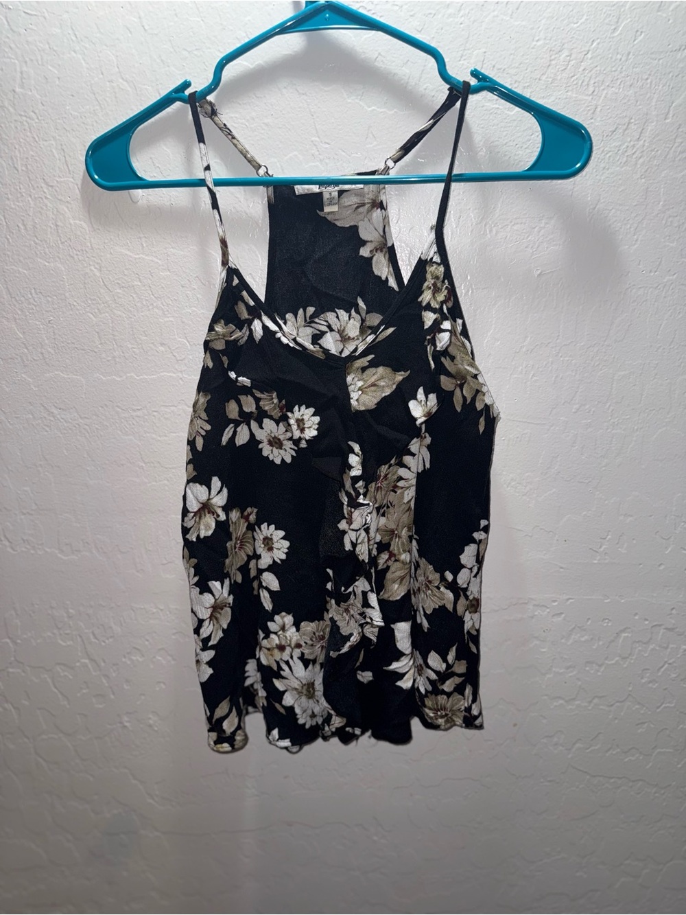 Papaya Black Floral Spaghetti Strap Cami